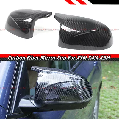 For Bmw F97 X3m F98 X4m F95 X5m F96 X6m Real Carbon Fiber Side Mirror Cover Caps • $115.99