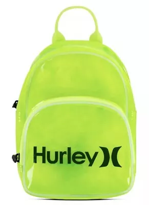 Hurley Neon Green Transparent Mini Backpack - Chic & Durable - New With Tags • $15