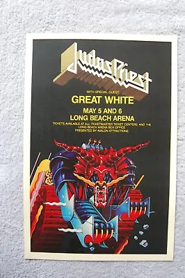 Judas Priest Concert Tour Poster 1984 Long Beach__ • $4.25