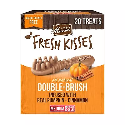 Merrick Fresh Kisses Dog Dental Treats Infused With Real Pumpkin And Cinnamo... • $41.48