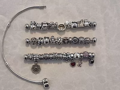 Pandora Bracelet With Charms • $650