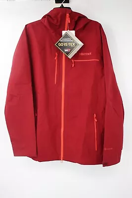 NWT Marmot Goretex Jacket Mens L Cropp River Ski Zip Hoodie Waterproof Pockets • $199.99