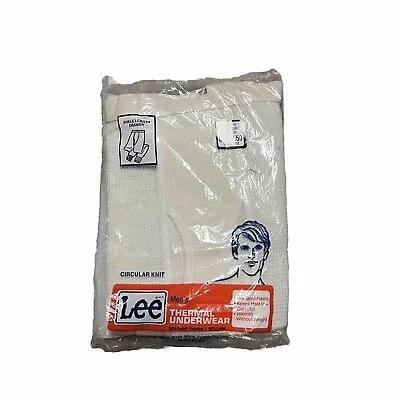 Vintage Lee Thermal Underwear Mens L 70s 80s NOS Long John’s • $25