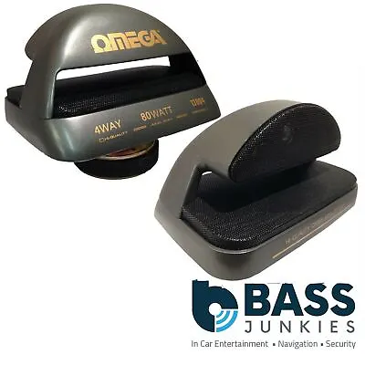 Omega 160 Watts 4 Way Van Car Motorhome Camper Boat Bus Retro Pod Box Speakers • £24.95