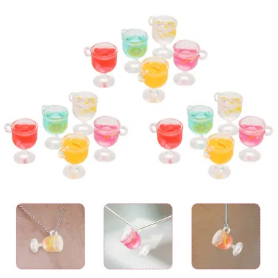  36 Pcs Mini Simulation Accessories Resin Bottle Charms Pendants Cell Phone • £7.28