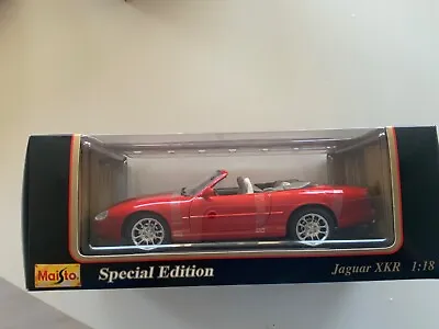 Maisto Special Edition 31863 1:18 1998 Jaguar XKR Boxed In Red • £34.99