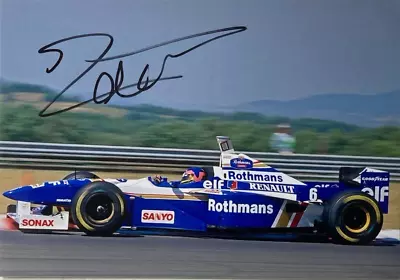 ***  JACQUES VILLENEUVE  -  TEAM WILLIAMS  -  HAND SIGNED  -  F1  ***  7x5 Photo • £16.06