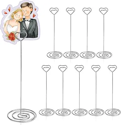 10X Table Number Stands Number Card Holders Clip Table Photo Stand Wedding Decor • £5.39