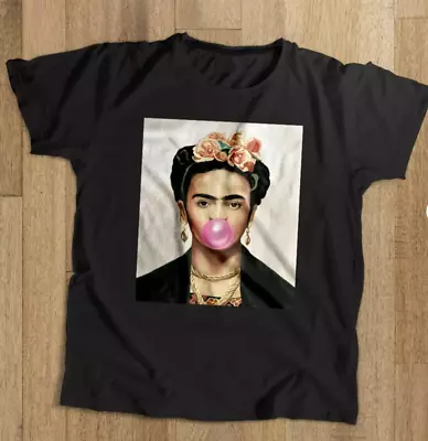 Art -art Frida Kahlo T Shirt Color Full Size.. Hot Unisex Shirts-5xl Black • $17.09