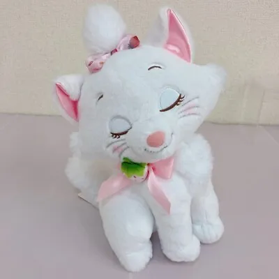Disney Store The Aristocats Marie Plush Doll Stuffed Toy Strawberry Ribbon Japan • $57