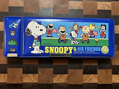 Snoopy & His Friends 3 Part Vintage Pencil Case Peanuts Rare Kutsuwa Japanese • $40