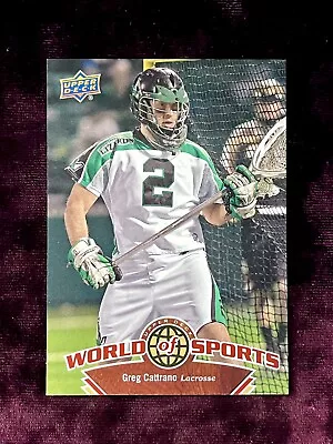 Greg Cattrano 2010 Upper Deck MLL Lacrosse RC MINT Brown Legends Rookie Jersey💙 • $2.95