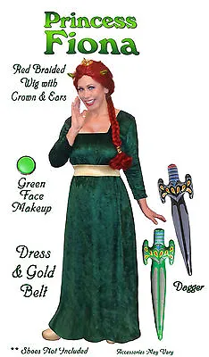 £110.49 • Buy Princess FIONA Shrek Costume S-L & PLUS SIZE & SUPERSIZE 1x-9x FREE SHIP/RUSH!