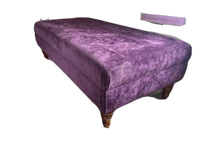 £50 • Buy Upholstered Purple Footstool Pouffe Bench
