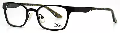 OGI OK106 1202 Black Unisex Kids Rectangle Full Rim Eyeglasses 42-17-120 B:30 • $45.99