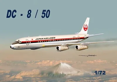 New! Mach2 GP.110JAL Douglas DC8-50 (JAL - Japan Airlines) - 1:72 Scale Kit • $109.90