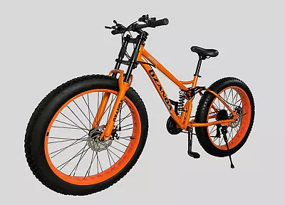 26  X 4.0 Fat Tire Bicycle Beach Mountain Bike Full Suspension 21 Speed • $699