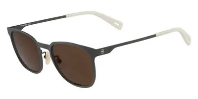 NWT G-Star Raw GS115S 302 Marek Sunglasses Gray/White Frame Brown Lens W/ Case • $80