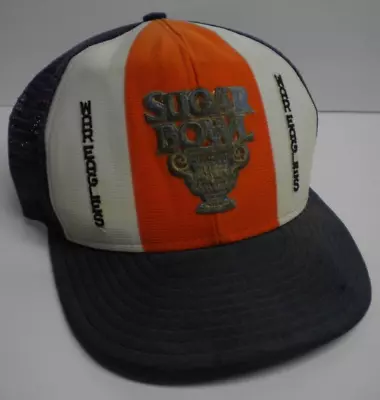 VTG Auburn Tigers Trucker Mesh Snapback Sugar Bowl Hat Cap War Eagle Bad Shape • $13.99