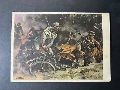 1942 Germany WWII Feldpost Postcard Cover To Ramstung Soldier Military Bike • $85