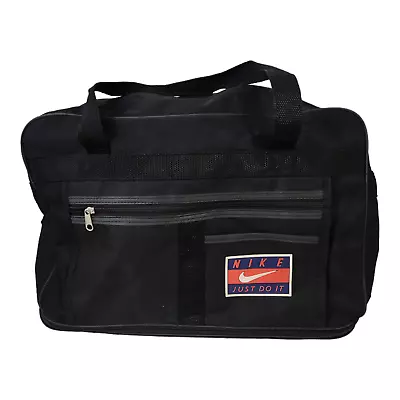 Nike Vintage Duffel / Travel Bag On Wheels Adjustable Height Just Do It Logo • $78.49