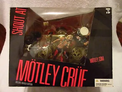 MOTLEY CRUE SHOUT AT THE DEVIL Deluxe Stage Set Figures 2004 McFarlane Toys NEW • $400
