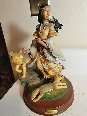 Montefiori Collection Figurine Native American Squaw With Wolves • $49.99