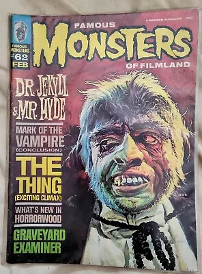 Famous Monsters Of Filmland Magazine 62 Mr. Hyde The Thing • £19.99