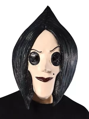 Adult Coraline The Other Mother Latex Costume Mask Womens Halloween Scary • $23.95