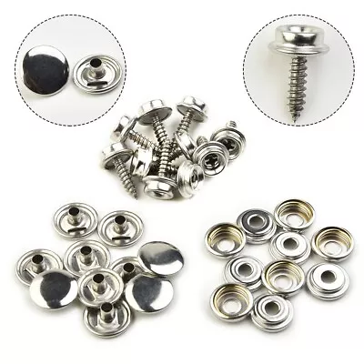 Snap Fasteners Cover Easy To Use Fabric Marine Boat Stud Button Car Hoods • $11.94
