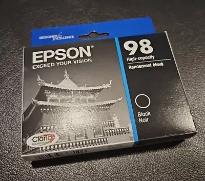 Brand New Epson 98 Black Ink T0981 T098120 Artisan 835 837 Expiration 09.2026 • $19.99