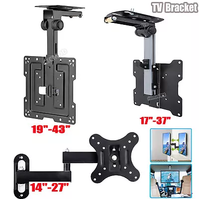 Campervan TV Wall Ceiling Bracket Mount Caravan Tilt Swivel For 14 -43  LED LCD • £21.99