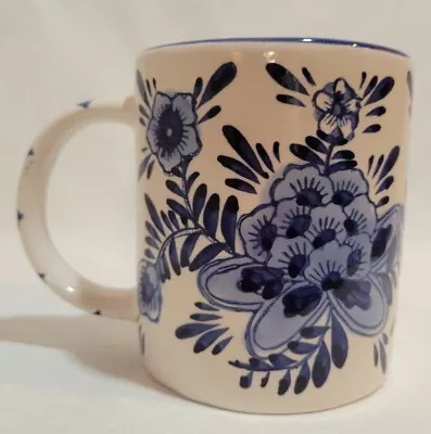 Vintage TS Holland Delft Blue Hand Painted Mug.3.5  Tall • $10