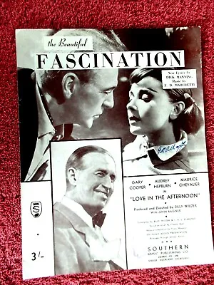 The Beautiful  Fascination  By Dick Manning & F. Marchetti Vintage Sheet Music  • $9.50