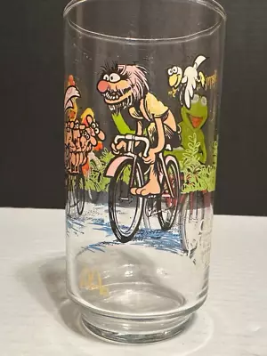 The Great Muppet Caper Kermit Bicycle Ride Promo Glass Vintage 1981 McDonalds • $10