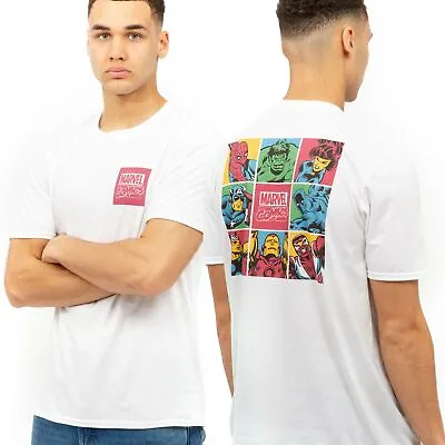 £9.09 • Buy Official Marvel Mens 80's Block T-shirt White S - XXL