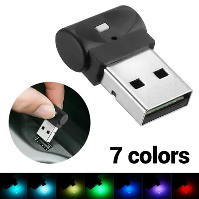 2x Mini Lamp Bulb LED USB Interior Neon Atmosphere Ambient Light Car Accessories • $6.09