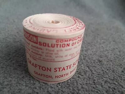 Rare Vintage 1960s NOS Solution Of Cresole Medicine Bottle Unused Labels On Roll • $49