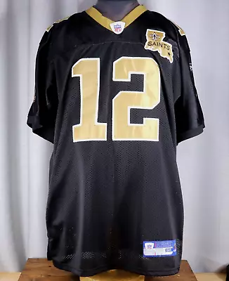 Reebok NFL New Orleans Saints #12 Colston ON FIELD PLAYERS Football JERSEY Sz 50 • $57.94