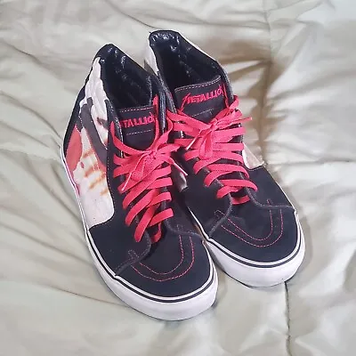 Size 9.5 - Vans Metallica Kill 'Em All Sk8-Hi • $100