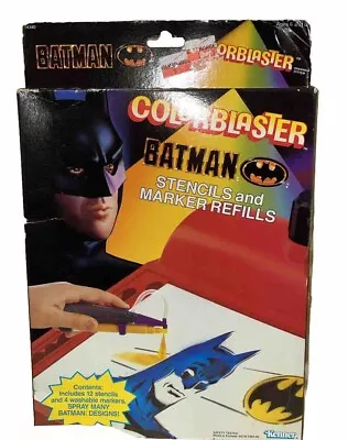 Kenner Colorblaster Batman Stencils And Marker Refills 1991 Vintage NOS • $66.24