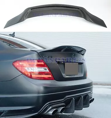 FOR 08-14 BENZ W204 C250 C300 C63 DUCKBILL TRUNK SPOILER WING Carbon Fiber Style • $99.99