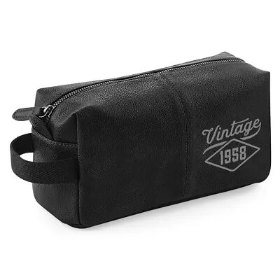 £18.95 • Buy 65th Birthday Men's Wash Bag Gift Idea Present Keepsake Dopp Kit 