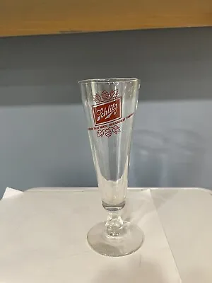 Vintage Schlitz Stemmed Pilsner Glass The Beer That Made Milwaukee Famous • $10.99