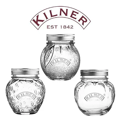 £12.95 • Buy Kilner Screw Top 0.45L Fruit Designs Preserving Jars For Jam, Pickles & Canning