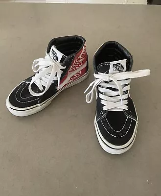 KIDS Vans Off The Wall Hi Top Skate Shoes Size 13 (US 13 UK 12.5) • $22