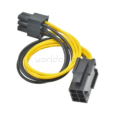 Mini PCI-E 6-Pin Male To PCI-E Express Female Power Extension Cable Adapter Cord • $0.99
