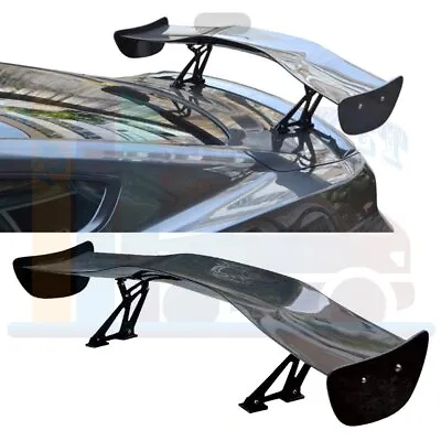 Carbon Fiber Rear Spoiler Universal 57  GT Wing W/ Adjustable Tilt Leg Stands • $195.99