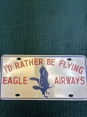 Vintage Eagle Airway License Plate • $10