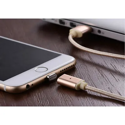£5.99 • Buy New Version Magnetic LED USB Charger Cable For IPhone 11 X 8 7 6 5 IPad Samsung